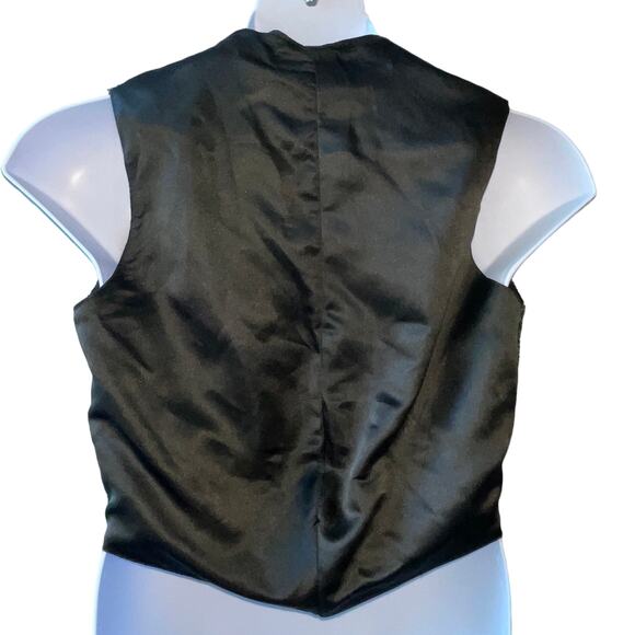 VINTAGE 90s Hand Beaded and Sequined Snowmen Ugly Christmas Vest Size Medium - Picture 3 of 4